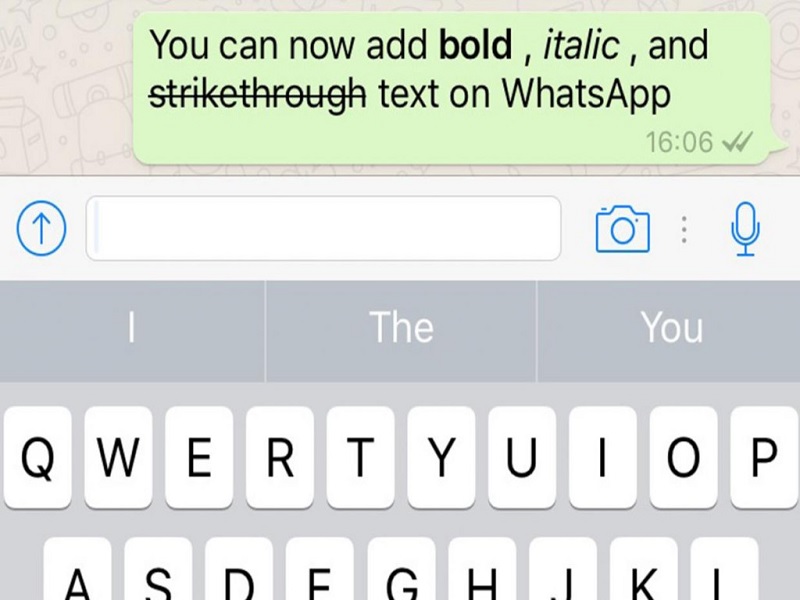 Cara Bold, Italic, Strikethrough Dari WhatsApp